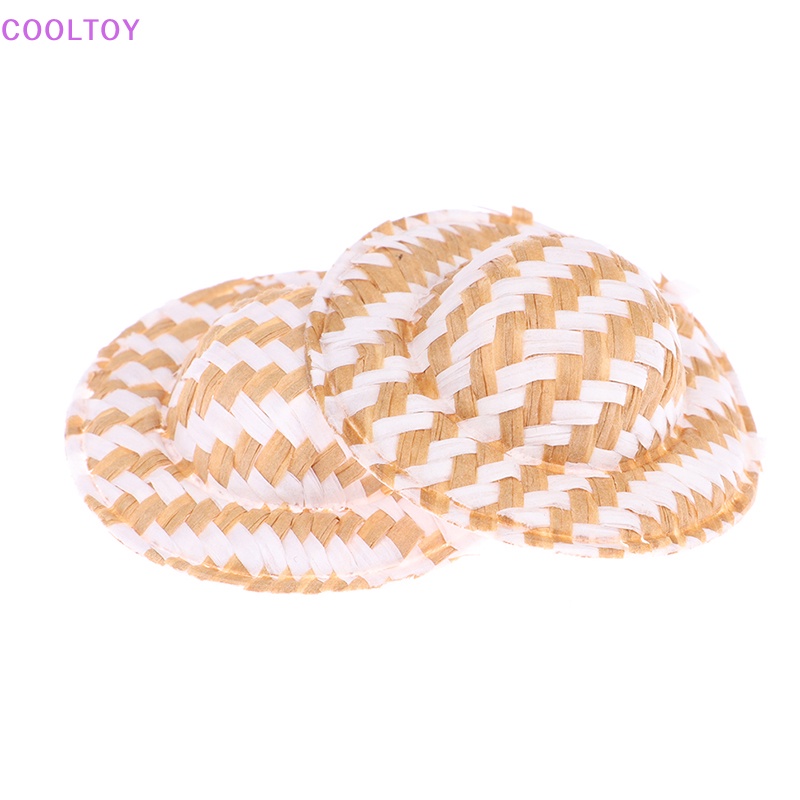 Set 10 Mũ Rơm Mini 5cm Trang Trí Nhà Búp Bê