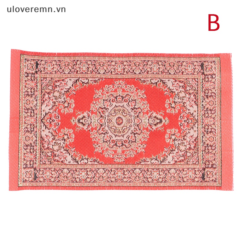 1 Thảm Lót Sàn Bện Dây Thổ Nhĩ Kỳ Trang Trí Nhà Búp Bê Tỉ Lệ 1: 12