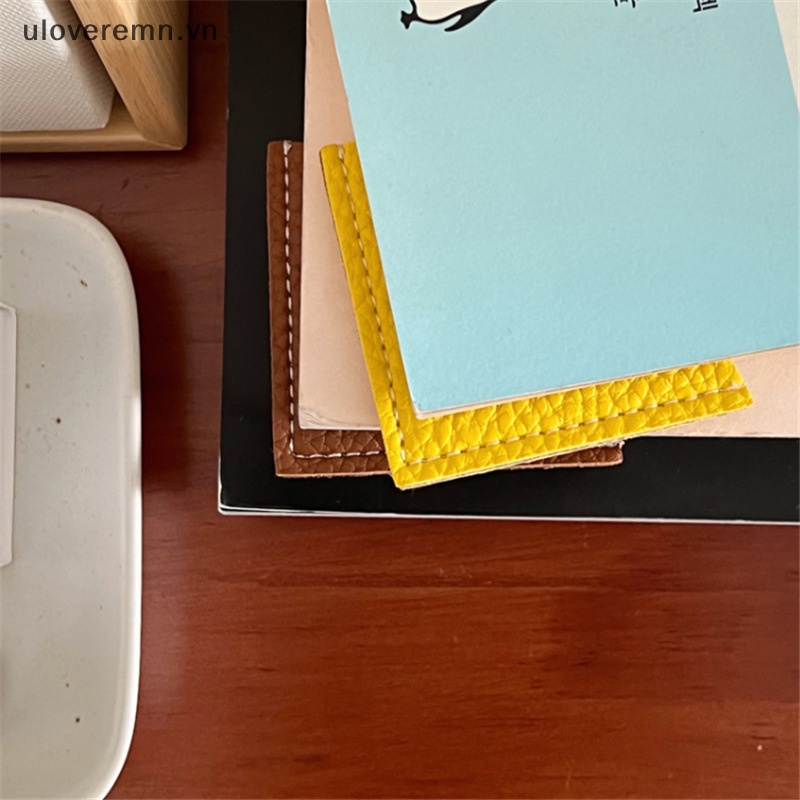 Uloveremn 1 Bookmark Da Thật Mini Họa Tiết Hoạt Hình Dễ Thương Làm Quà Tặng Giáo Viên