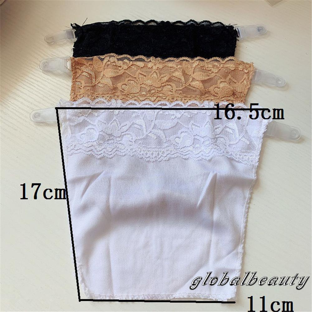 Gb-vòng Kẹp Áo Lót / Tã Lót Ren Màu Trơn Với 3 Miếng Đệm