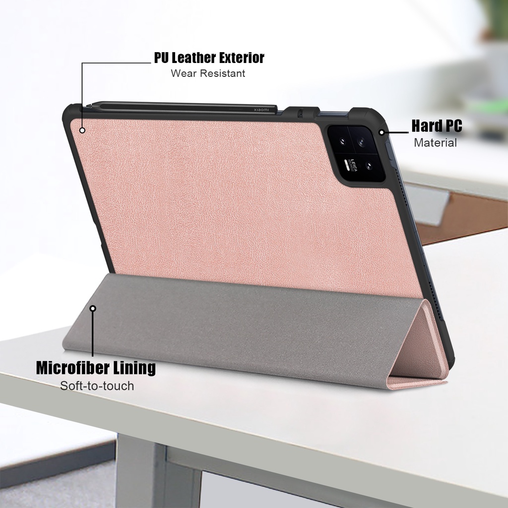 XIAOMI Bao Da Máy Tính Bảng Nam Châm Tự Động Thức / Ngủ Cho mi Pad 5 / 6 11 inch 2023 / Ipad 6 / 5 Pro