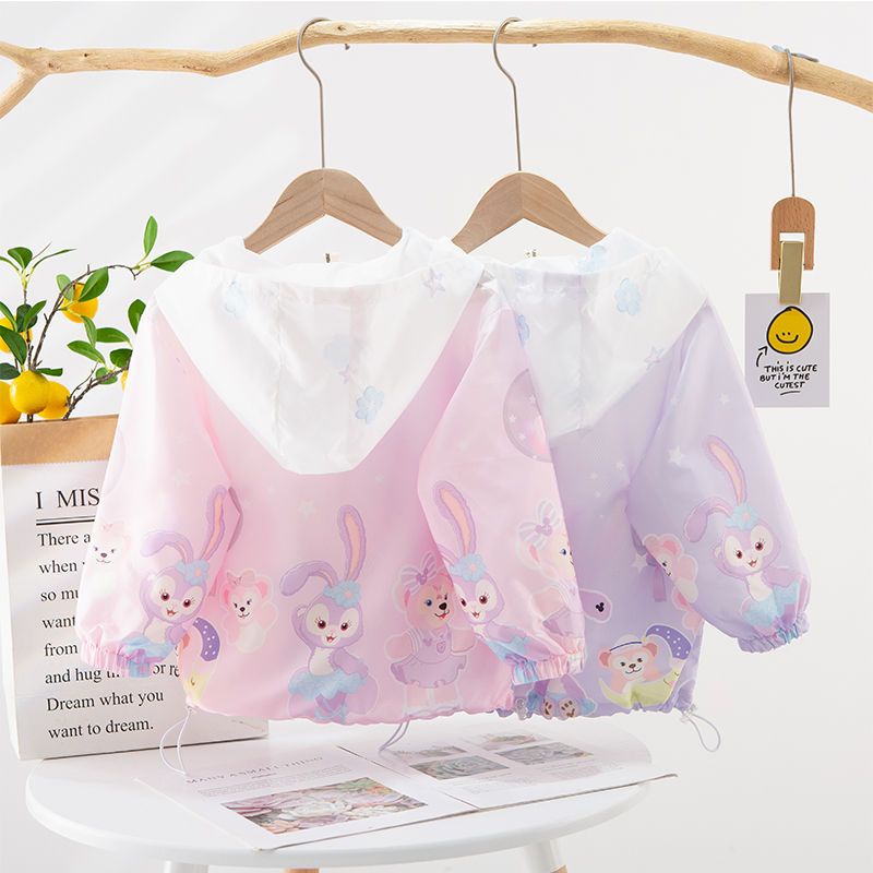 Áo Khoác Mỏng Cách Nhiệt Thoáng Khí Chống Tia Cực Tím Thời Trang Mùa Hè Cho Bé Gái