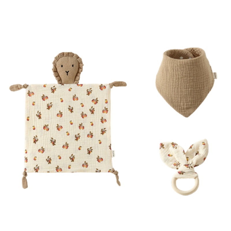 Bộ Yếm Ăn Cotton Siêu Bền Dùng Làm Quà Tặng Cho Bé Sơ Sinh