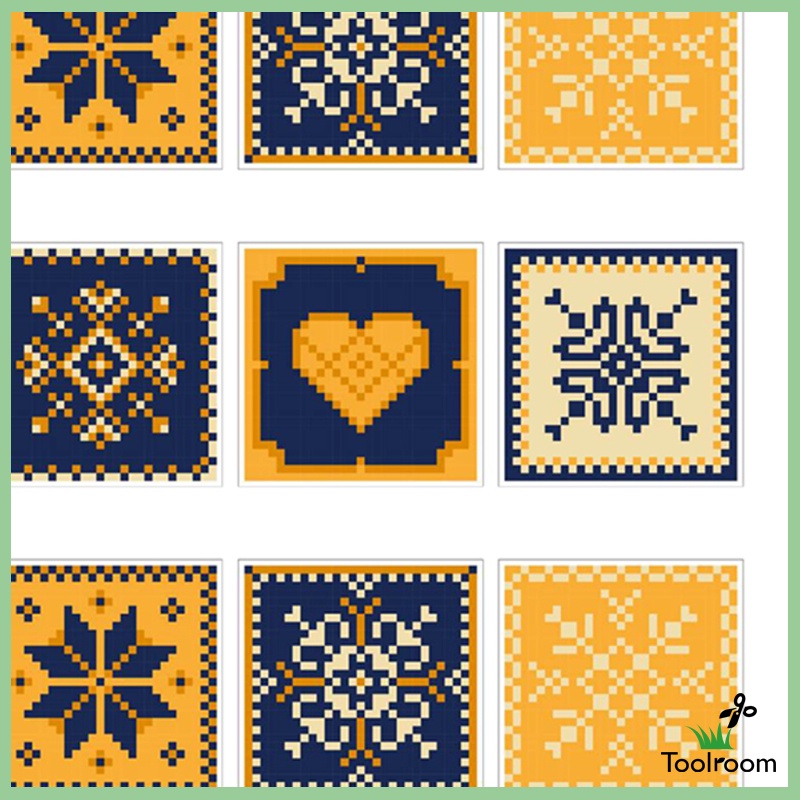 Bộ 20 Miếng Dán Tường Giả Gạch Kiểu Mosaic Trang Trí Nhà Bếp / Phòng Tắm