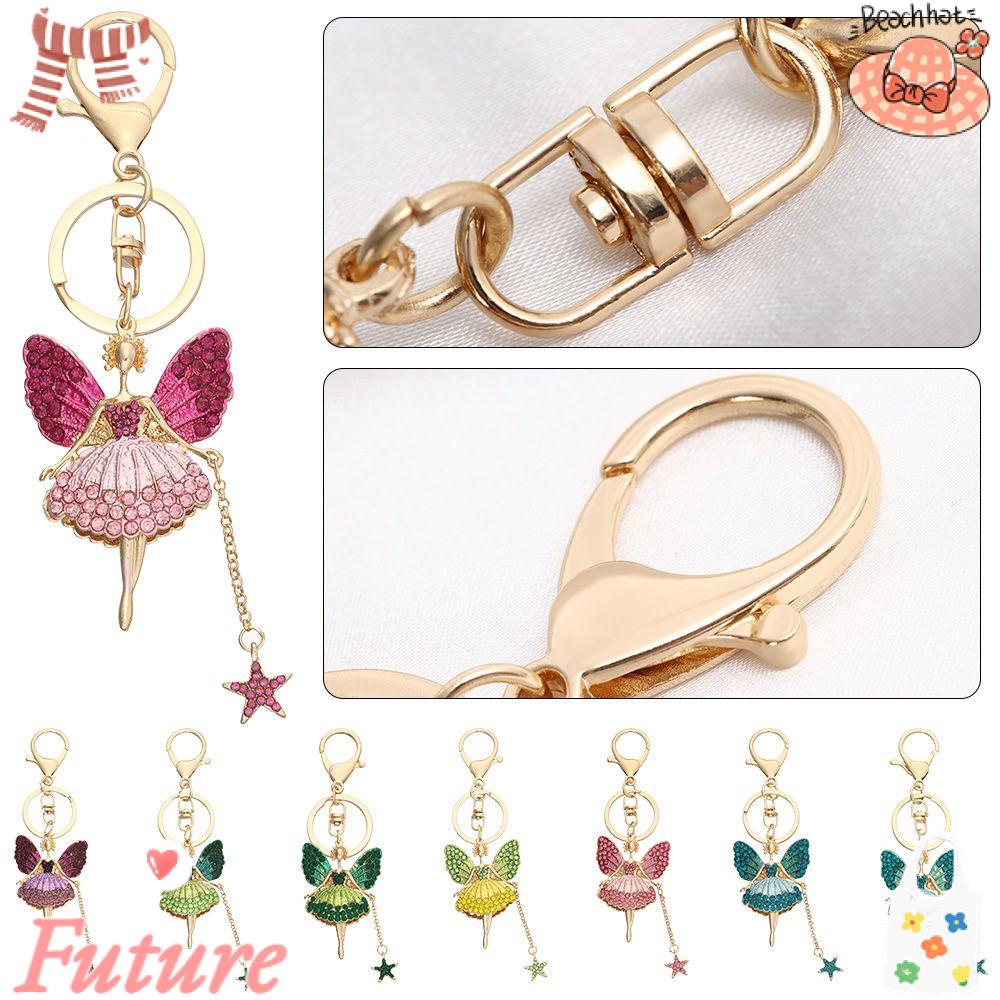 Móc Khóa Xe Hơi Bằng Hợp Kim Xinh Xắn Cho Nữ