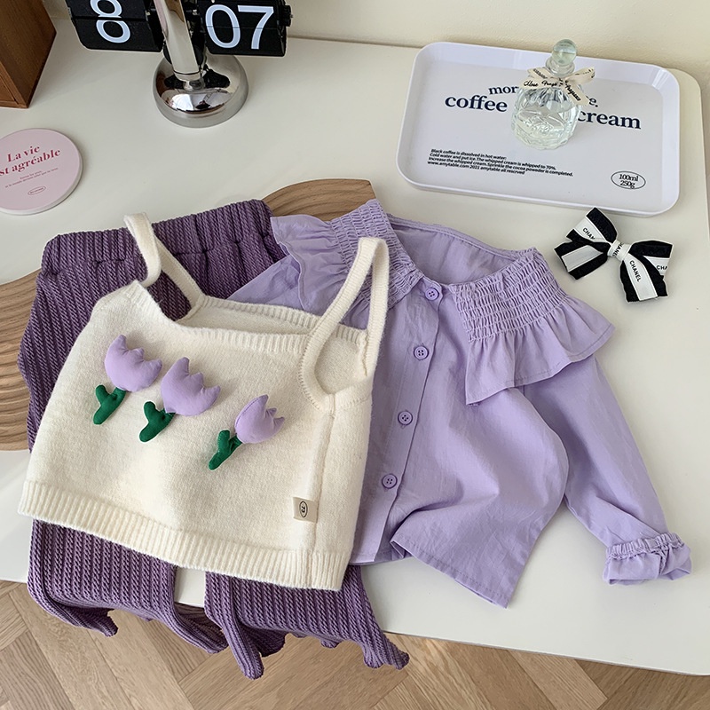 Áo Sweater Phối Màu Tương Phản Phong Cách Hàn Quốc Thời Trang Mùa Xuân Xinh Xắn Cho Bé Gái 0-6 Tuổi Z94N