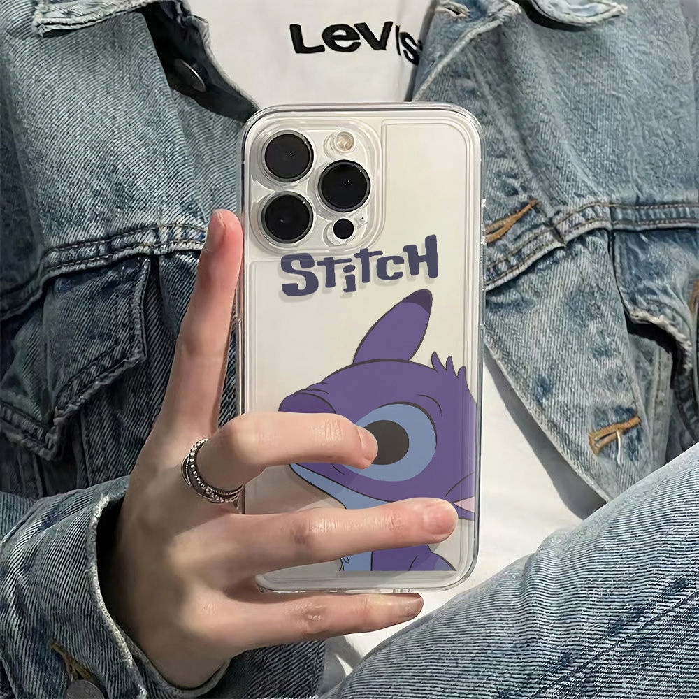 ✅Ốp Điện Thoại Mềm Chống Sốc Họa Tiết Stitch 13 Phong Cách Đơn Giản Cho Iphone 14pro 12 Max 6In Plus 7811