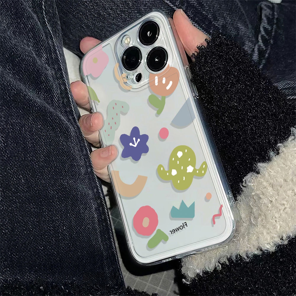✅Ốp Điện Thoại Mềm Chống Sốc Họa Tiết Hoa Nhiều Màu Sắc Cho Apple Iphone 13 78plus 14promax 6Iniphone12 11 SXOD