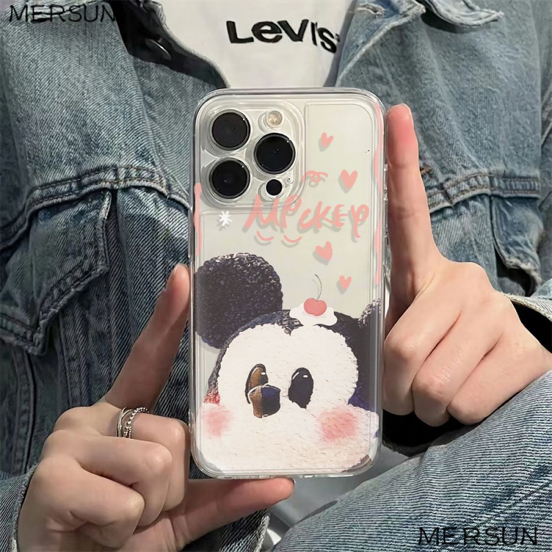✅Ốp Điện Thoại Mềm Chống Sốc In Hình Mickey Cho Iphone 13max14pro 1178plus 12 6In ZE5U