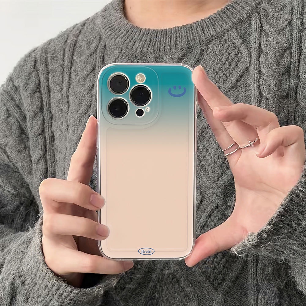 ✅Ốp Điện Thoại Mềm Chống Sốc 6In Màu Xanh Dương Đậm Đơn Giản Cho Iphone1278Plus 1114pro 13 MHBS