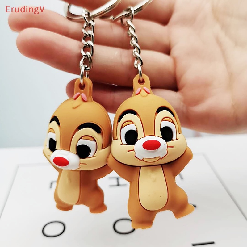 [ErudingV] Móc Khóa / Túi Xách Bằng PVC Hình Chú Sóc Hoạt Hình Dễ Thương