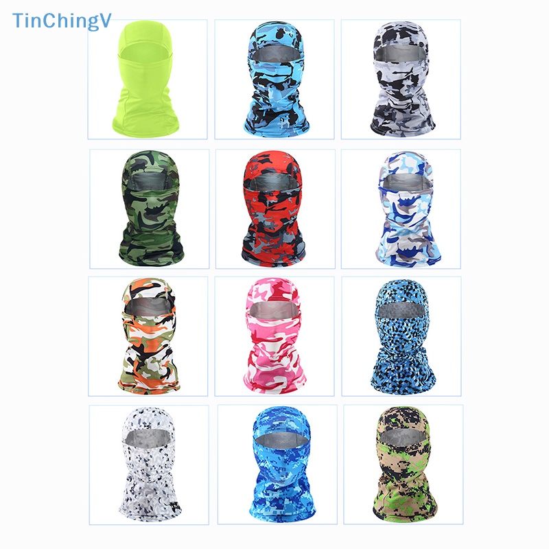 [TinChingV] Mũ Trùm Đầu Kiêm Khẩu Trang Che Mặt Thoáng Khí Họa Tiết Rằn Ri Đi Xe Đạp / Leo Núi / Trượt Tuyết Dành Cho Nam