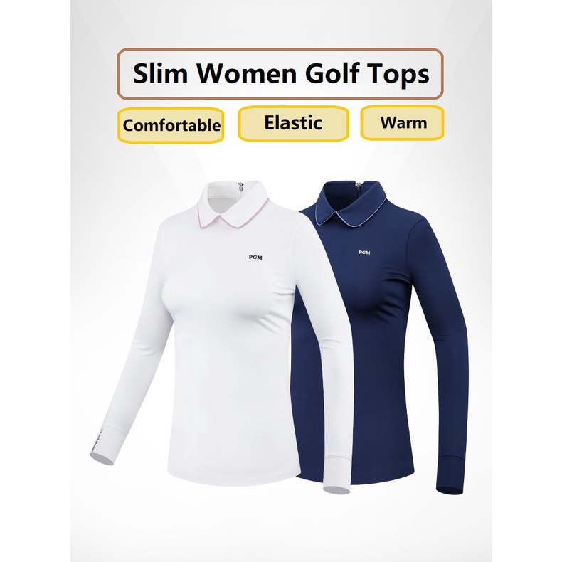 Áo Thun Đánh Golf Tay Dài Cổ Bẻ Chất Liệu Mềm Mại Thoáng Khí Thời Trang Cho Nữ