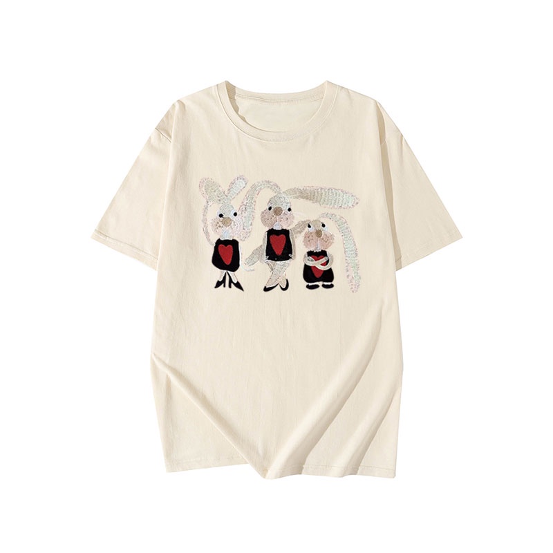 NRVP Áo Thun 100% Cotton Tay Ngắn Phong Cách Hàn Quốc Mới