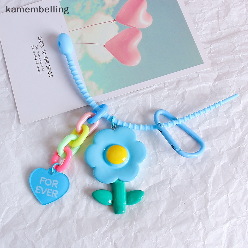 Kamembelling Móc Chìa Khóa Hình Hoa Hướng Dương Màu Sắc Ngọt Ngào Xinh Xắn Cho Nữ