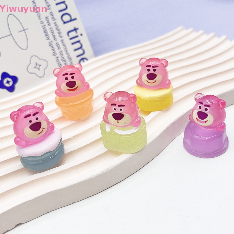 1 Mô Hình Bánh Kem Dâu Tây Mini Bằng Nhựa Phát Quang Đáng Yêu Mới