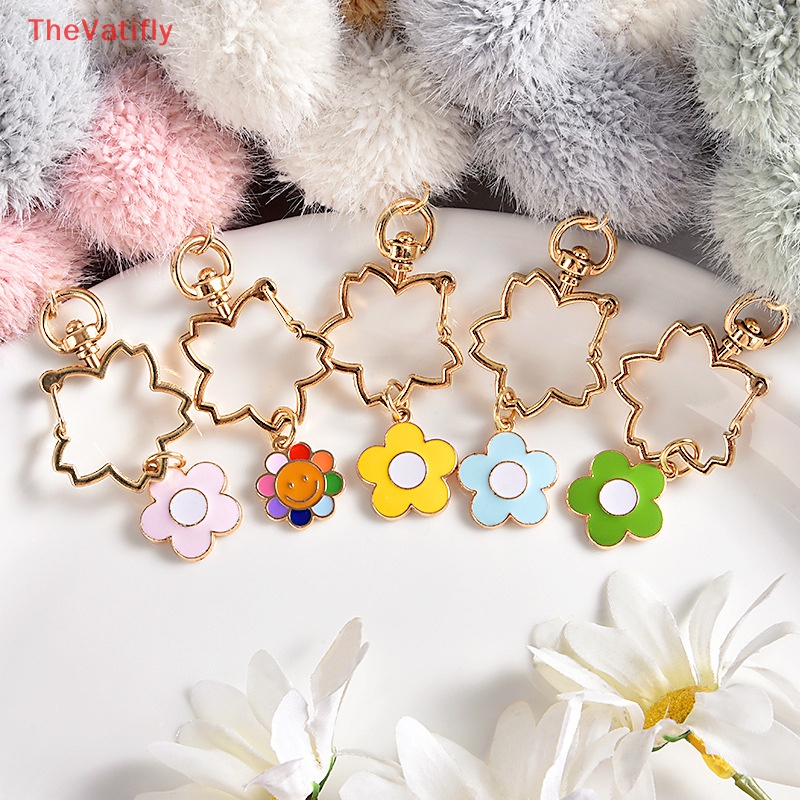 [Thevalifly] Móc Chìa Khóa Hình Hoa Hướng Dương Nhồi Bông Phong Cách Hàn Quốc Dễ Thương Dành Cho Bạn Nữ