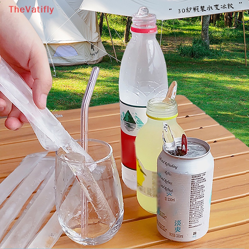 Bộ 20 Khuôn Làm Kem Que Dùng Một Lần Kèm Phễu