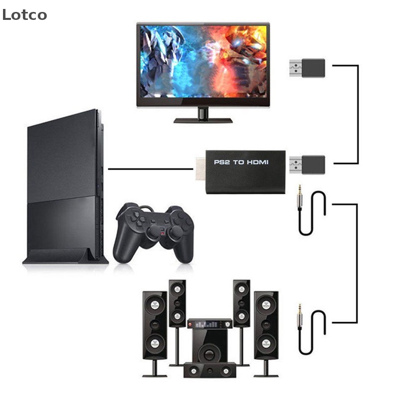 Lotco HDV-G300 Bộ chuyển đổi video âm thanh PS2 sang HDMI 480i/480p/576i cho PSX PS4 VN
