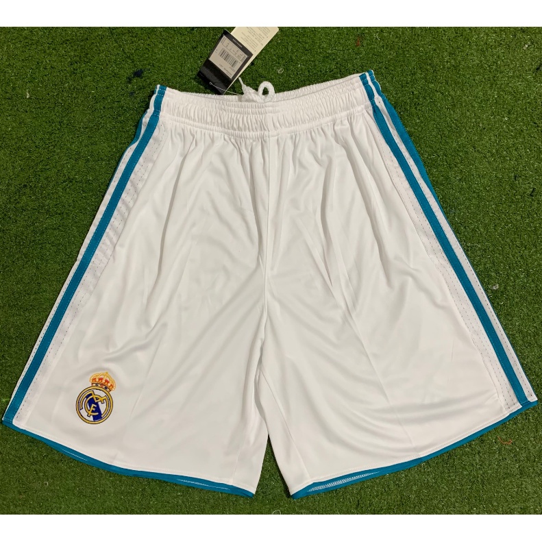 Quần Short Thể Thao Real Madrid 17-18 Phong Cách Vintage Cao Cấp