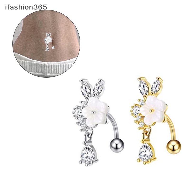 Khuyên Rốn Hình Trái Tim Bằng Thép Không Gỉ Thời Trang ifashion365