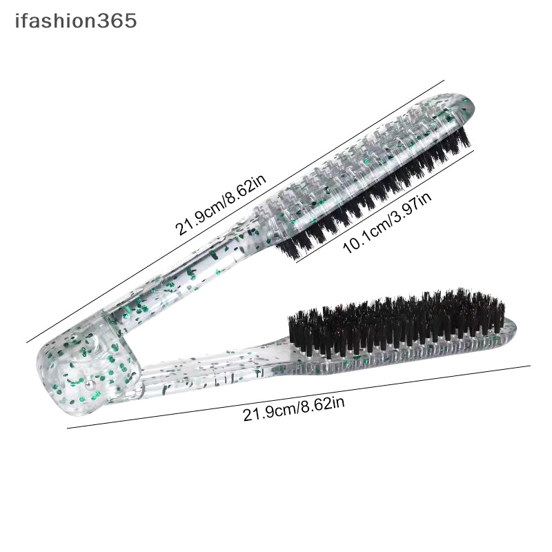 Lược Đôi Chải Thẳng Tóc Hình Chữ V Chuyên Nghiệp ifashion365