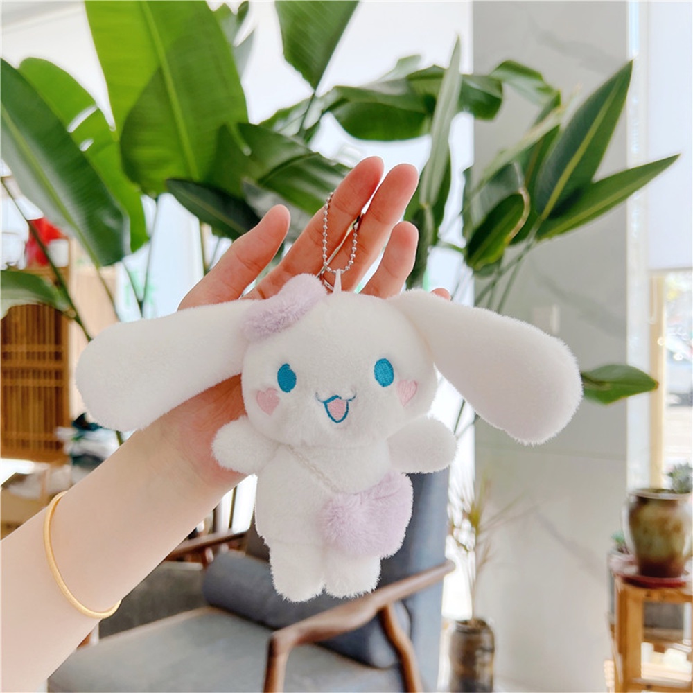 Cinnamoroll Dán Túi Móc Chìa Khóa Nam Châm Mặt Dây Chuyền Búp Bê Sang Trọng Cặp Đôi Từ Tính Quà Tặng Bạn Gái Đồ Trang Trí Treo Ô Tô