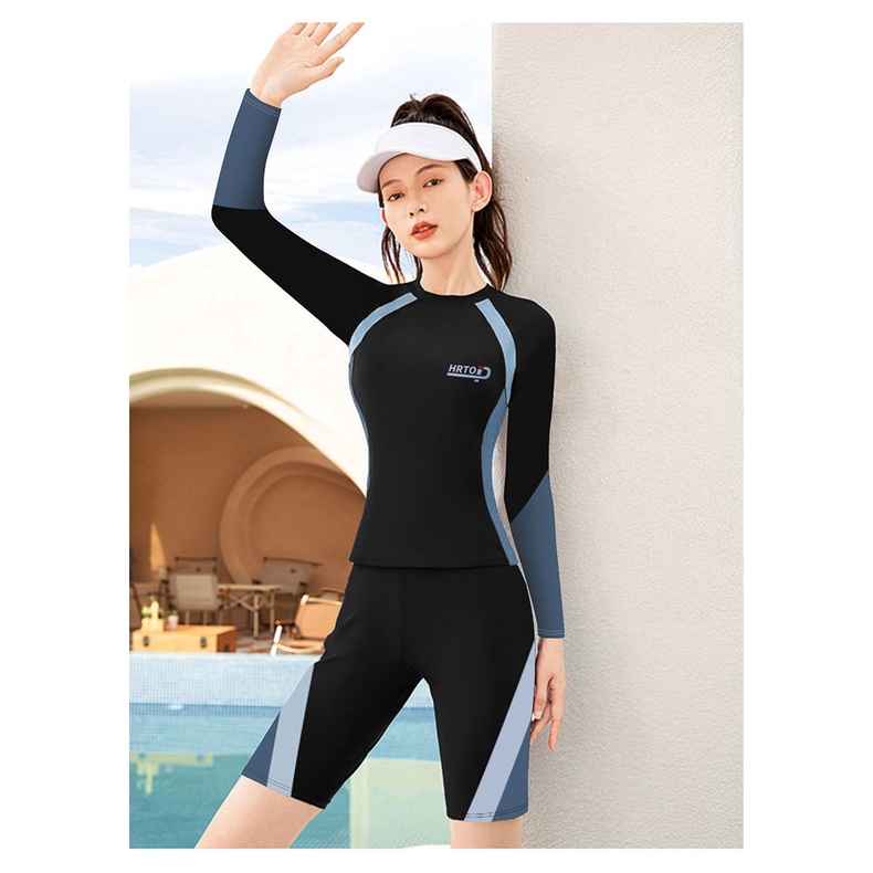 Bộ Đồ Bơi Thể Thao Dài Tay Size Lớn Thời Trang Dành Cho Nữ