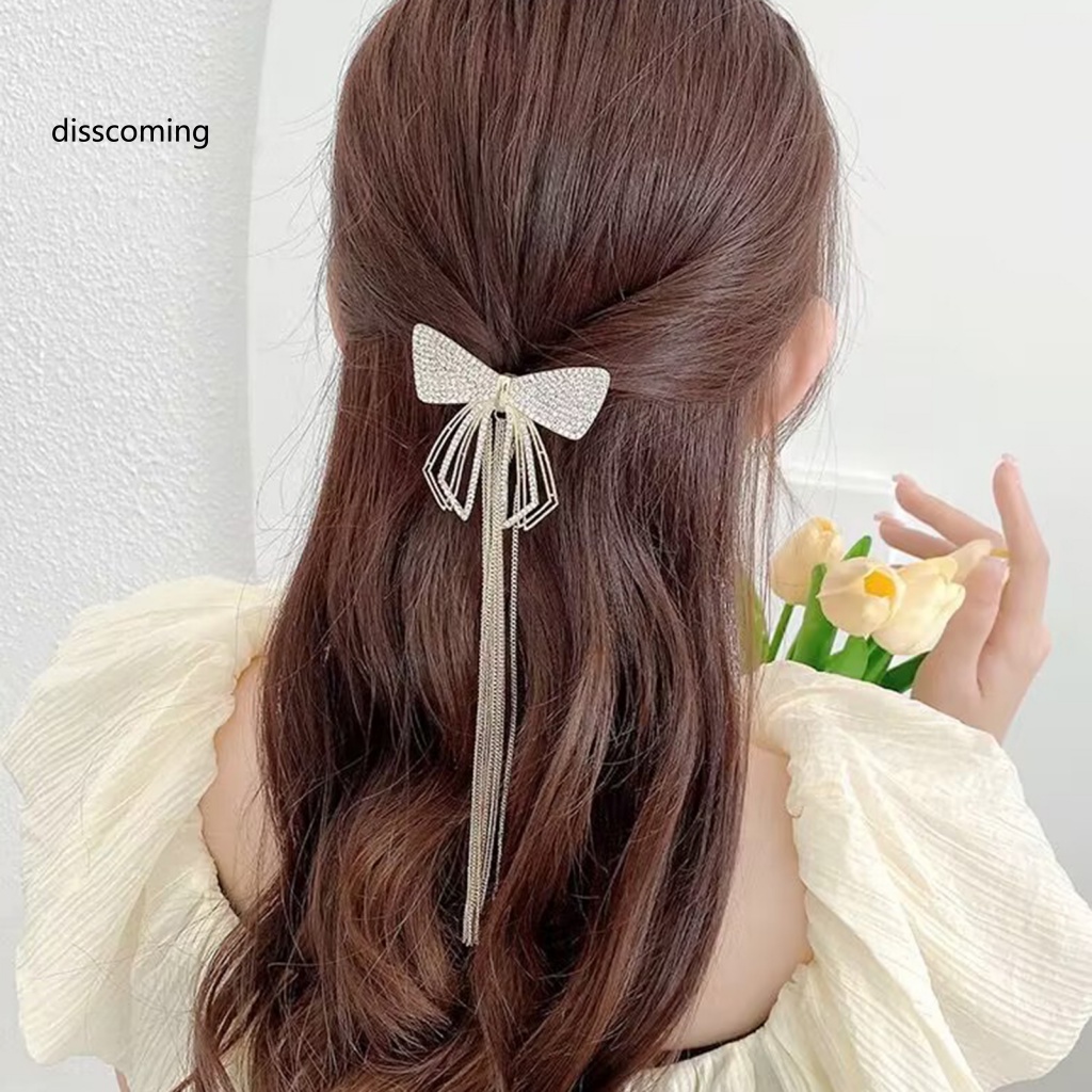 Băng Đô SL SL SL SL SL| Kẹp Tóc Nơ Tua Rua Đính Đá Lấp Lánh Cho Nữ