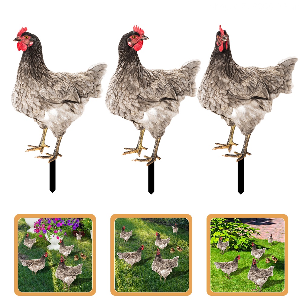 Set 3 Thẻ Điêu Khắc Hình Động Vật Trang Trí Lễ Phục Sinh