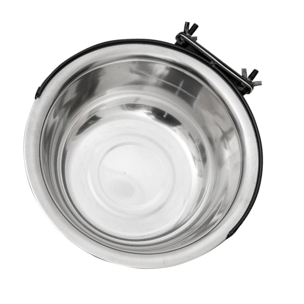 Tô Đựng Thức Ăn / Nước Uống Bằng Inox 17cm Có Thể Tháo Rời Tiện Dụng Cho Thú Cưng