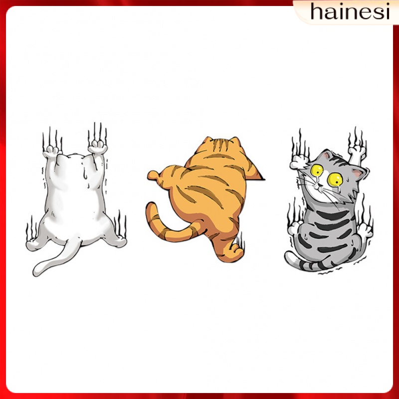 Set 3 Miếng Dán Trang Trí Xe Hơi Chống Trầy Xước Dành Cho Nữ