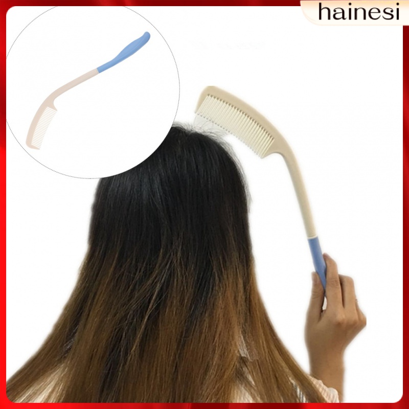 Lược Chải Tóc Mát Xa Da Đầu Bằng Nhựa Tay Cầm Cong Tiện Dụng