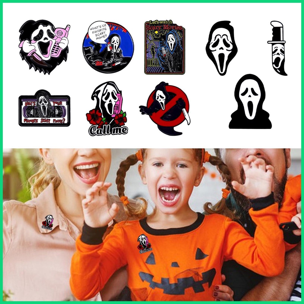 Ghim Cài Áo Họa Tiết Hoạt Hình Kinh Dị Độc Đáo