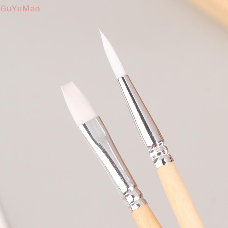 Bộ 6 Cọ Vẽ Màu Nước Có Tay Cầm Bằng Acrylic Tiện Dụng Diy