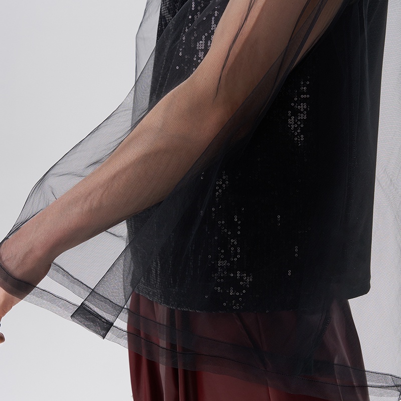 Áo INCERUN tay ngắn thiết kế khoét vai chất lượng cao