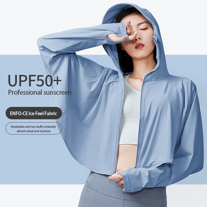 CAMEL SPORTS Áo Khoác Chống Nắng Và Tia UV Bằng Lụa Lạnh Thoáng Khí Hình | BigBuy360 - bigbuy360.vn