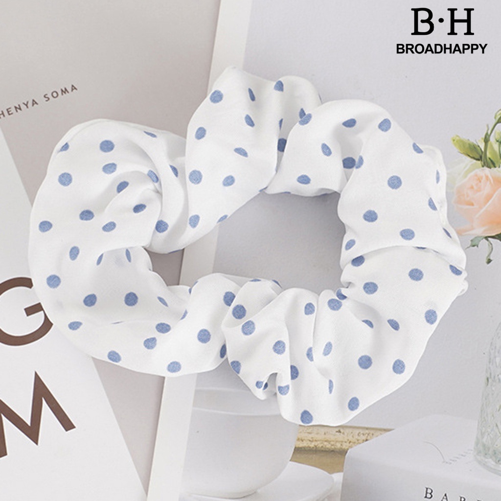 Dây Buộc Tóc bo.3 Co Giãn Chống Rơi Màu Xanh Dương