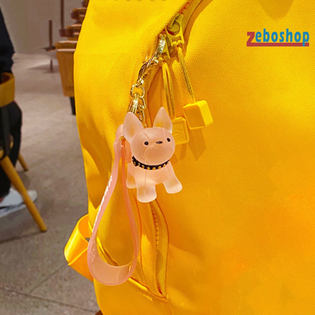 Móc Chìa Khóa Ba Chiều Trong Suốt Hình Chú Chó Bull Hoạt Hình Dễ Thương Đa Năng Có Thể Tái Sử Dụng