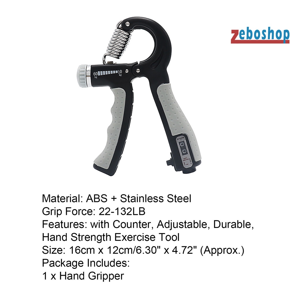 Bộ Dụng Cụ Luyện Tập Sức Mạnh Tai Cầm Tay Bằng ABS Hình Chữ R Có Thể Điều Chỉnh