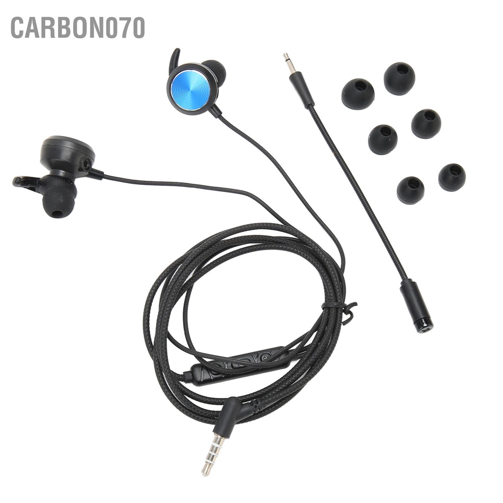Carbon070 Tai Nghe Chơi Game 3.5Mm Có Dây Giảm Tiếng Ồn Mic Điều Chỉnh Thể Tháo Rời Cho Điện Thoại Xbox One PC