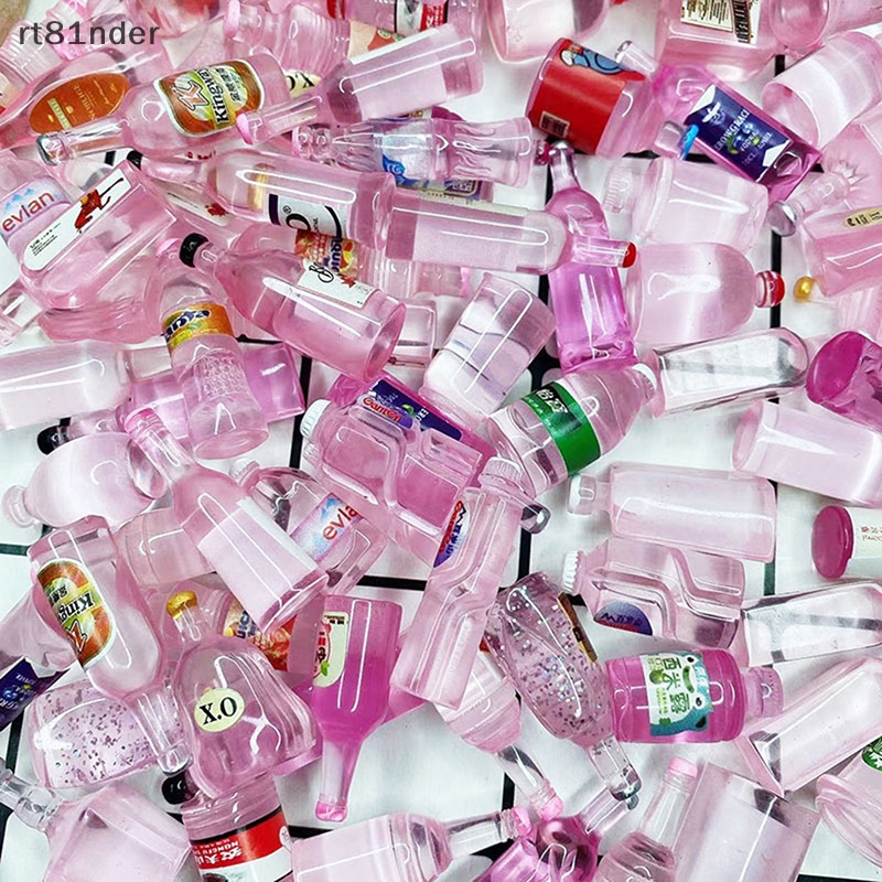 Rt Bộ 10 Chai Trong Suốt Nhỏ Dùng Đựng Kem / Đồ Uống Ba Chiều DIY