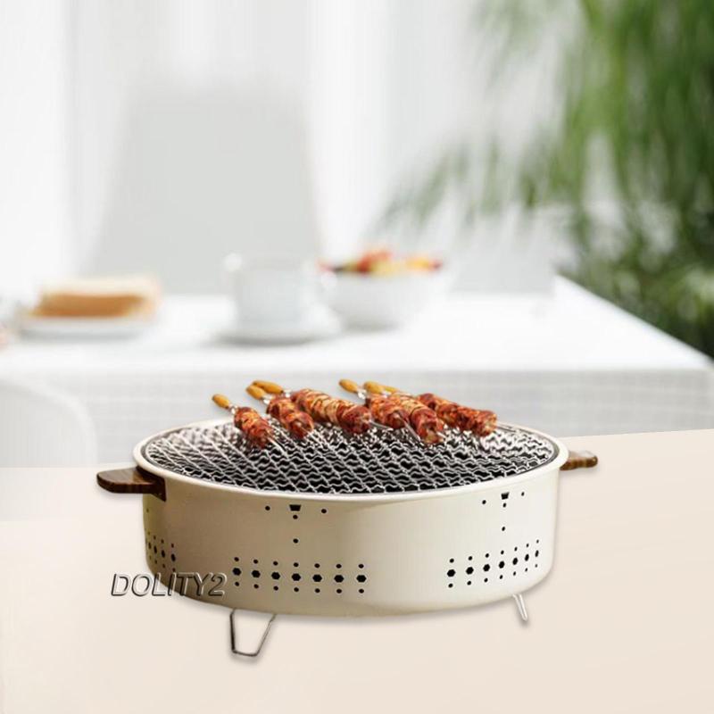[Dolity2] Vỉ Nướng Bbq Để Bàn Nhỏ Gọn Thiết Thực Cho Hoạt Động Ngoài Trời