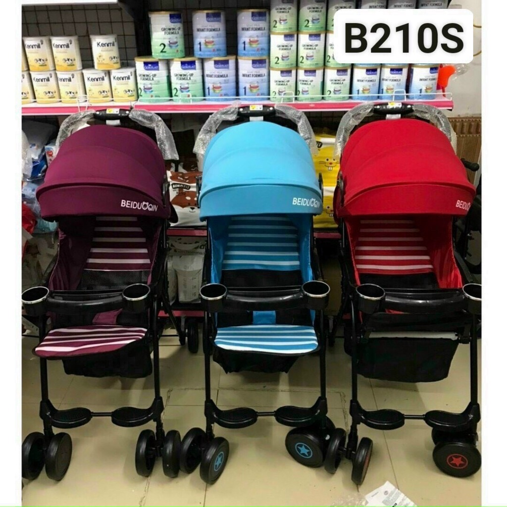 Xe đẩy 1 chiều 3 tư thế chính hãng BEIDU QIN có mái che cho bé