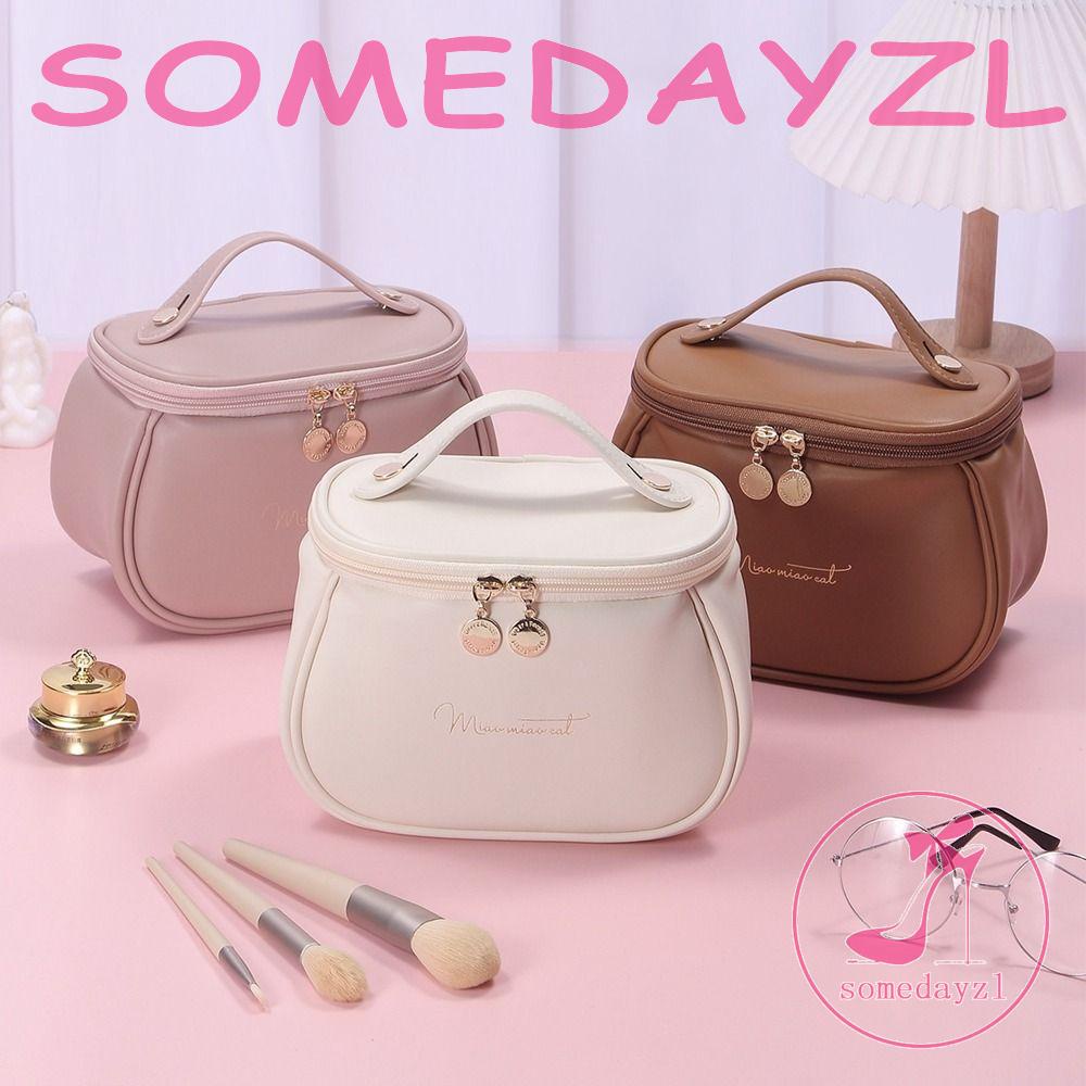 Túi Da PU Đựng Mỹ Phẩm Sức Chứa Lớn Tiện Dụng Khi Đi Du Lịch