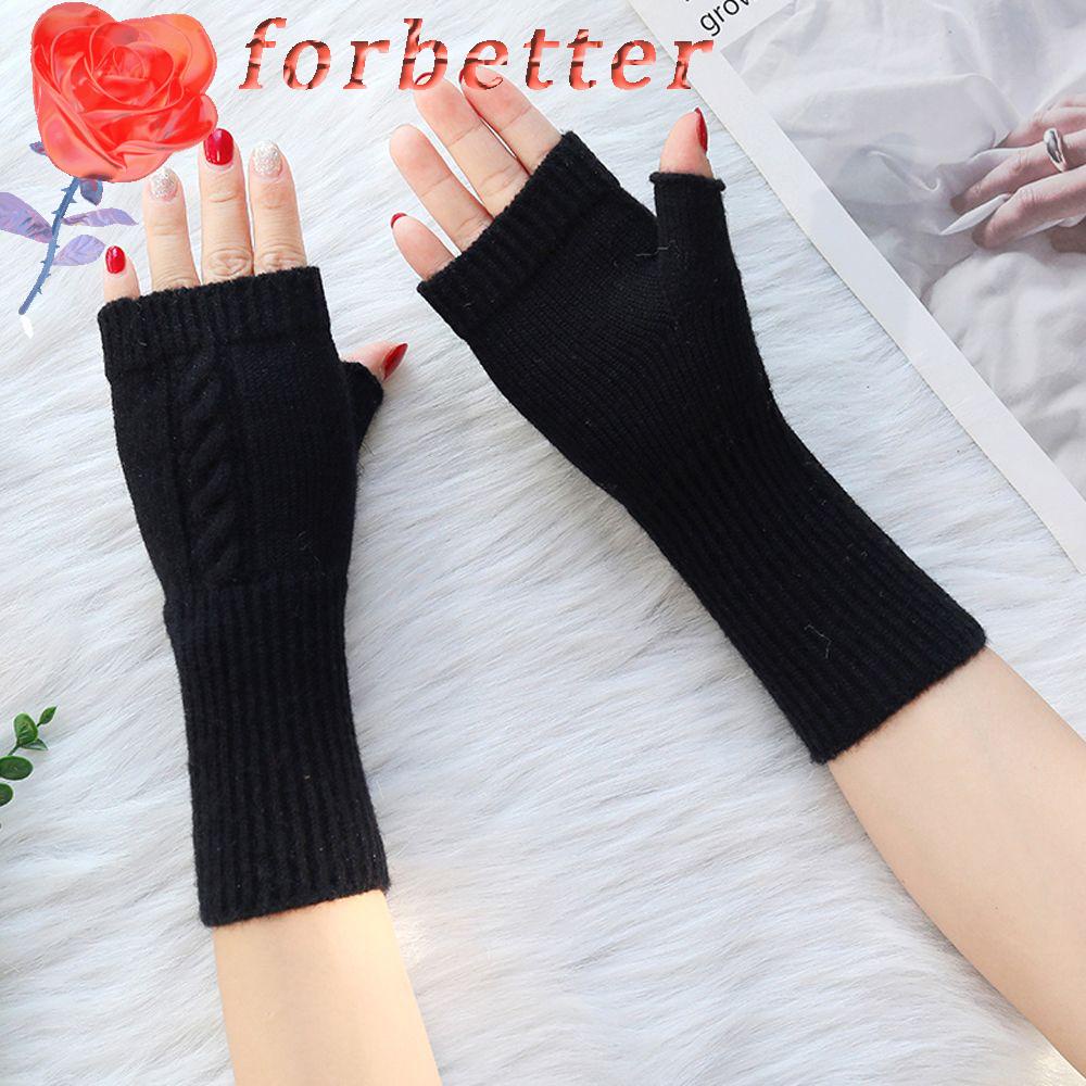 Găng Tay Hở Ngón Giữ Ấm Mùa Đông Thoải Mái Cho Nam Nữ