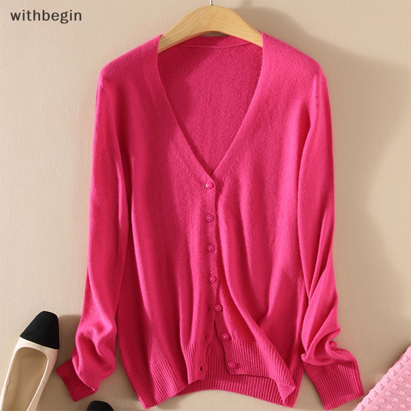 Áo Khoác Cardigan Dệt Kim Cổ Chữ V Dáng Ôm Thời Trang Dành Cho Nữ