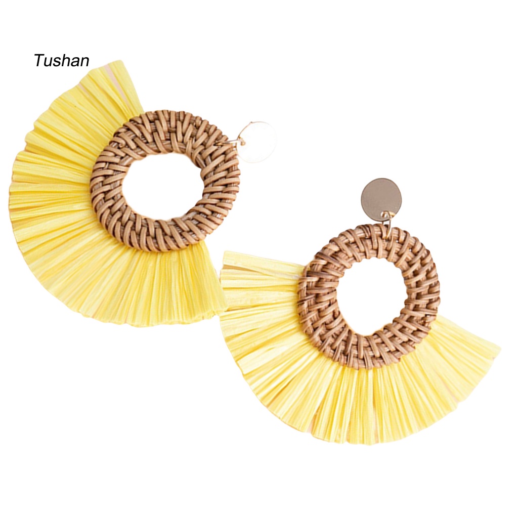 Bông Tai Tua Rua Phong Cách Dân Tộc Thanh Lịch Cho Nữ