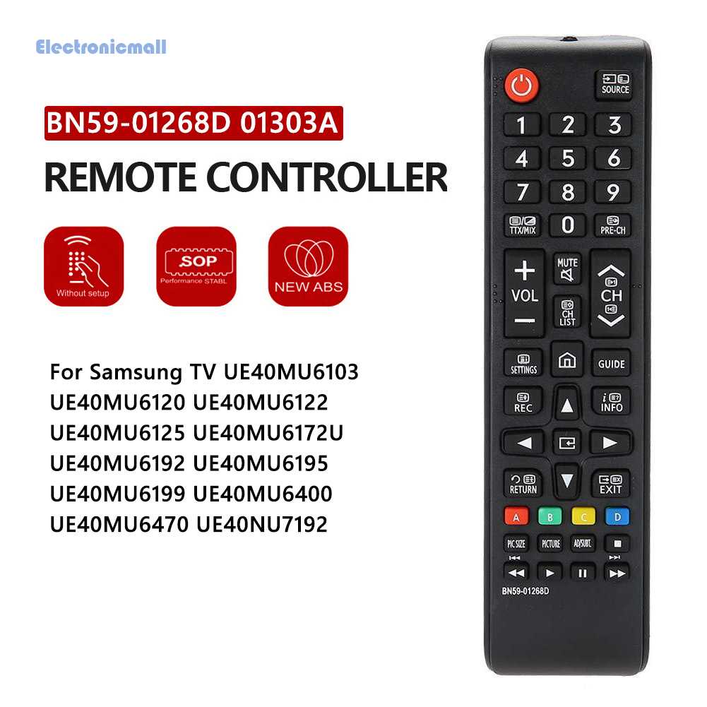 Điều Khiển Từ Xa BN59-01268D Cho TV Samsung UE40MU6103 Mall01.vn ✨