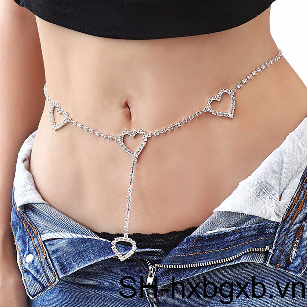 Dây Xích Đeo Hông Thay Thế Hình Trái Tim Trang Trí Đồ Bơi Cho Nữ